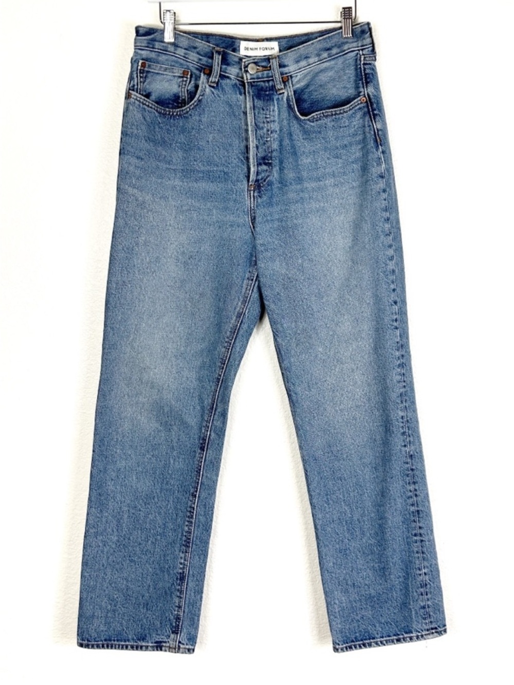 Aritzia Denim Forum Cotton The Joni High Rise Loose Denim Jeans Butter Mom SZ 28